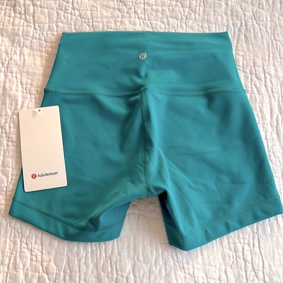 lululemon athletica Pants - NWT Lululemon Wunder Train HR Short 4” in Teal Lagoon